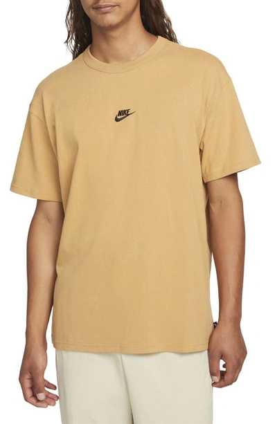Nike Premium Essential Cotton T-shirt In Elemental Gold