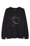 Jordan 23 Engineered Long Sleeve Graphic Tee In Black
