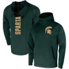 NIKE NIKE GREEN MICHIGAN STATE SPARTANS 2-HIT PERFORMANCE PULLOVER HOODIE