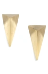 Alexis Bittar Lucite Pyramid Post Earrings In Gray