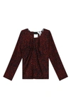 Reiss Black And Red In Black Print