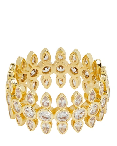 Luv Aj Women's Florette 14k Gold-plated Cubic Zirconia Ring