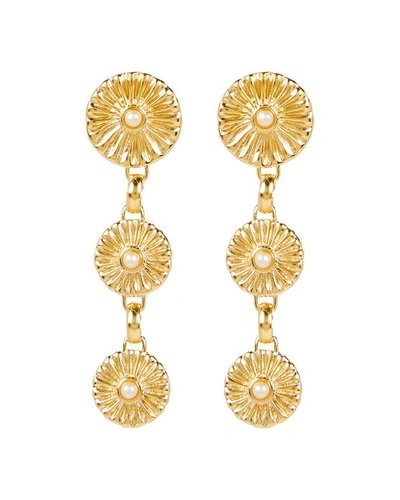 Brinker & Eliza Frankie Gold-plated Pearl Drop Earrings