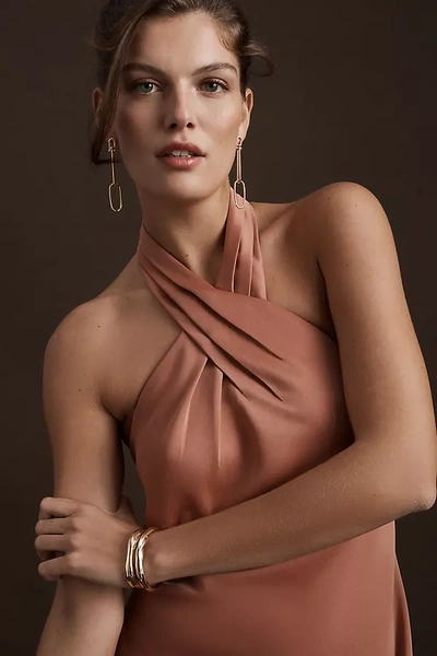 Bhldn Ruby Satin Charmeuse Dress In Pink