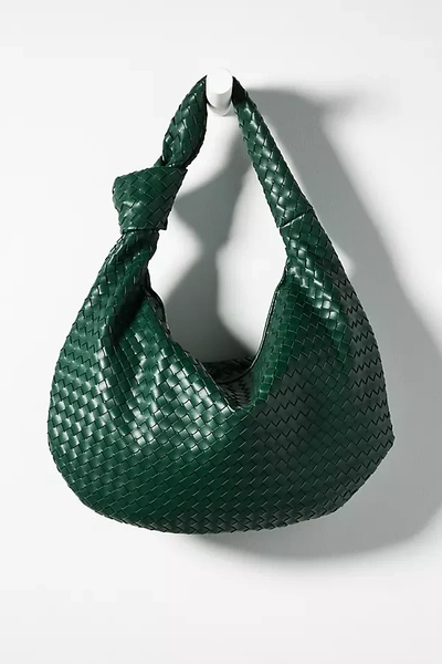 Melie Bianco Brigitte Large Shoulder Bag In Green