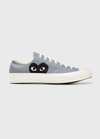 COMME DES GARÇONS X CONVERSE MEN'S CHUCK TAYLOR LOW-TOP CANVAS SNEAKERS