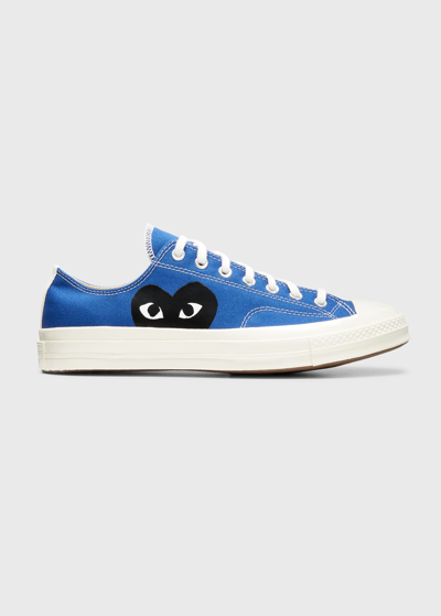 Comme Des Garçons X Converse Men's Chuck Taylor Low-top Canvas Sneakers In Blue