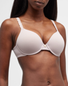 Natori Pure Luxe Underwire T-shirt Bra In Rose Beige Pink
