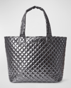 Mz Wallace Medium Metro Deluxe Tote In Dark Grey