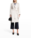 Max Mara Virgin Wool Belted Coat In Ice