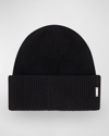 Gorski Ribbed Wool-blend Beanie In Black