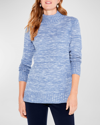 Nic + Zoe Petite Sun Turn Heathered Turtleneck Sweater In Bux