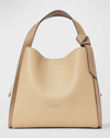 Kate Spade Knott Colorblocked Leather Medium Crossbody Tote In Kraft Paper