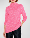 Nic + Zoe Sun Turn Heathered Turtleneck Sweater In Pim