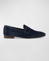BOUGEOTTE SUEDE FLAT PENNY LOAFERS