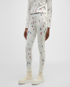Perfect Moment Women's Pm X Dede Johnston Compression Legging, Ski Base Layers, Dede Ski Print, L In Dede Ski Print