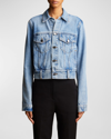 KHAITE RIZZO CROP DENIM JACKET