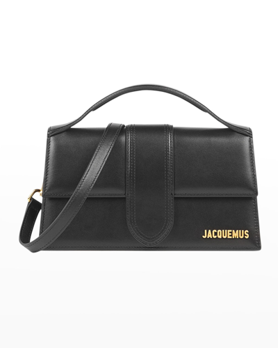 Jacquemus Le Grand Bambino Leather Crossbody Bag In Black