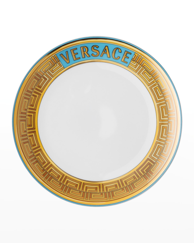 Versace Medusa Amplified Blue Coin Salad Plate