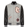 Opening Ceremony Logo-embroidered Varsity Jacket In Grey
