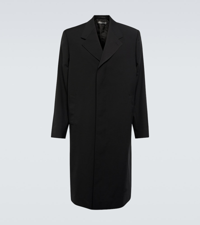 Our Legacy Black Uniform Coat In Black Industrial Twill | ModeSens