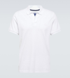 Vilebrequin Pacific Logo-embroidered Cotton-blend Terry Polo Shirt In Blanc