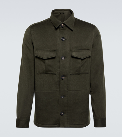 Thom Sweeney Hemdjacke Aus Kaschmir In Green