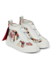 CHRISTIAN LOUBOUTIN SUPER LOUBI PRINTED LEATHER SNEAKERS