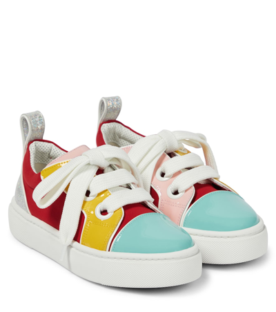 Christian Louboutin Patent Leather Sneakers In Version Multi