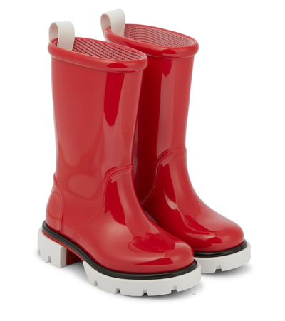 Christian Louboutin Toy Pluie Rubber Boots In Loubi