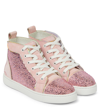 CHRISTIAN LOUBOUTIN FUNNYTOPI STRASS EMBELLISHED SNEAKERS