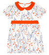 Mini Rodini Unicorn Printed Cotton Dress In White