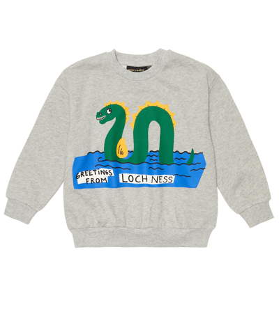 Mini Rodini Kids' Printed Cotton Jersey Sweater In Grigio