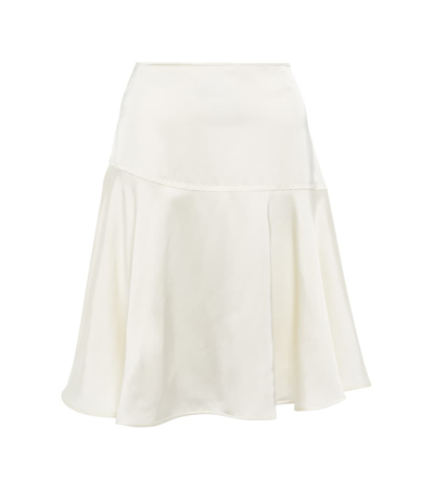 Jil Sander Skirt In Powder Viscose In Off White