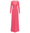 Stella Mccartney Crêpe Gown In Bubble Gum