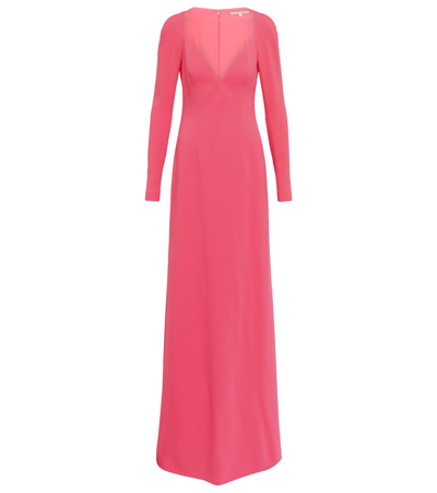 Stella Mccartney Crêpe Gown In Bubble Gum