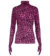 GOLDBERGH TEMPTRESS JAGUAR-PRINT GLOVED SKI TOP