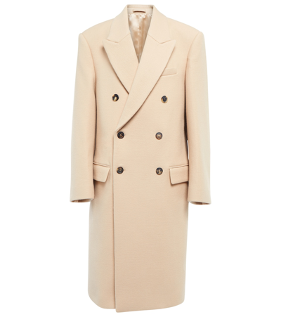 Wardrobe.nyc Double-breasted Wool Coat In Neutrals