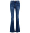7 For All Mankind Bootcut Slim Illusion Outer Jeans In Mid Blue Duchess