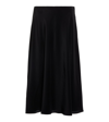 The Row Ivaanka Cashmere & Silk Midi Skirt In Black