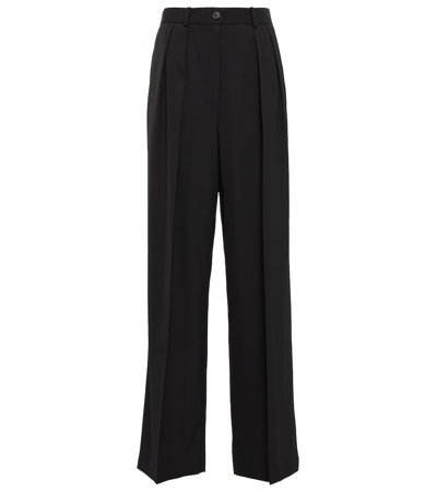 The Row Igor High-rise Wide-leg Trousers In Night Sky