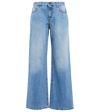 The Row Eglitta Mid-rise Wide-leg Jeans In White