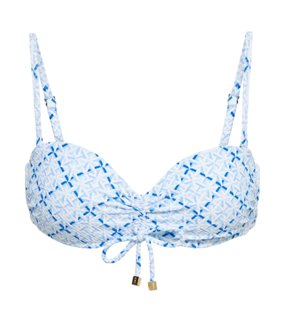 Heidi Klein Grand Cayman Ruched Bandeau Bikini Top