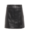 STAUD WELLS FAUX LEATHER MINISKIRT