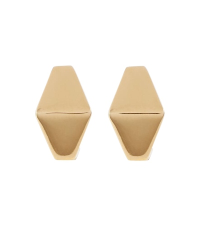 Aliita Deco Rombo Mini 9kt Gold Earrings In Yellow Gold