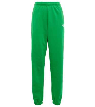 Rotate Birger Christensen Mimi Cotton Sweatpants In Green
