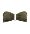 Eres Show Bandeau Bikini Top In Olive Noire