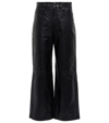 Proenza Schouler Black  White Label Culotte Leather Pants In Black