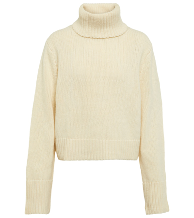 Polo Ralph Lauren Wool And Cashmere Turtleneck Jumper In White