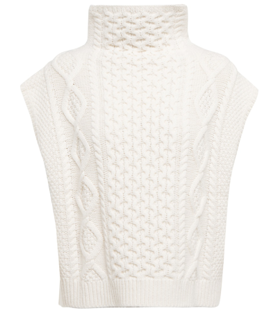 Polo Ralph Lauren Cable-knit Wool And Cashmere Sweater In Cream